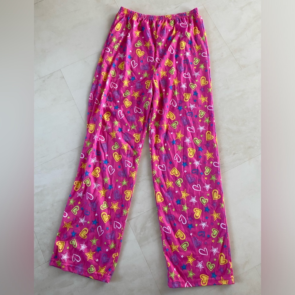 Girl Connection - Pink with Colored Hearts Pajama Pants / Sleepwear